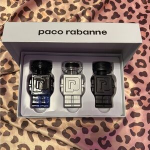 Paco Rabanne Fragrance Box with Black and Silver Accents